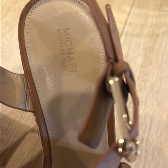 Michael Kors Tan Wedge Sandals - Picture 4 of 5